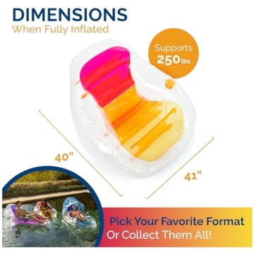 Swimways Dry Float Socializer Pool Chair with Cup Holder