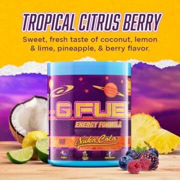 G Fuel Nuka Cola Quantum Sugar Free Tropical Energy Powder