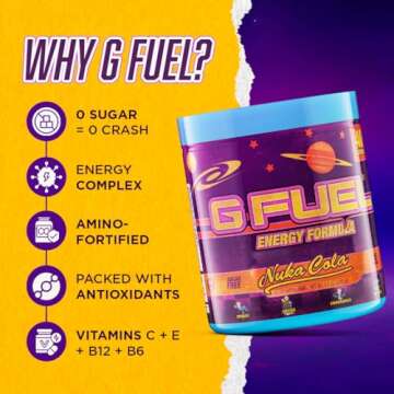 G Fuel Nuka Cola Quantum Sugar Free Tropical Energy Powder