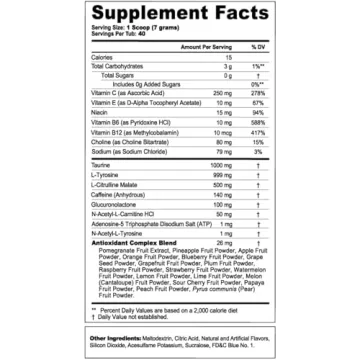 G Fuel Nuka Cola Quantum Sugar Free Tropical Energy Powder