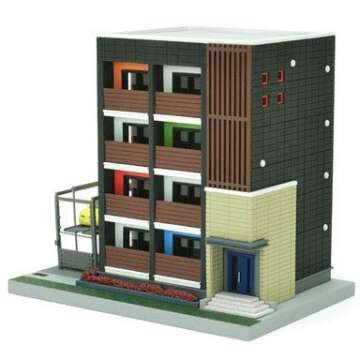 TomyTEC 290674 Apartment-Block Model Kit for N Scale Railway Enthusiasts