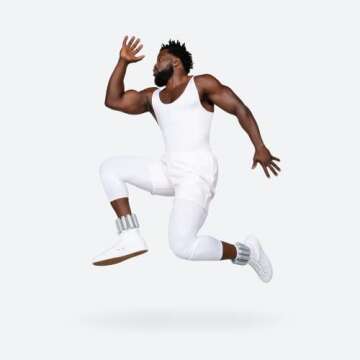 Bala Bangles - Set of 2 (2lb Each) | Adjustable Wearable Wrist & Ankle Weights | Yoga, Dance, Barre, Pilates, Cardio, Aerobics, Walking | Monochromatic Shine