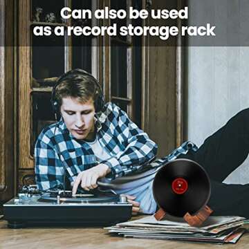 Fujinzhu Multipurpose Cookbook Display Stand - Wooden Book Holder Structurally Stable Book Stand Cookbook Holder Brown Farmhouse Recipe Book Holder Suit for Counter or Tabletop