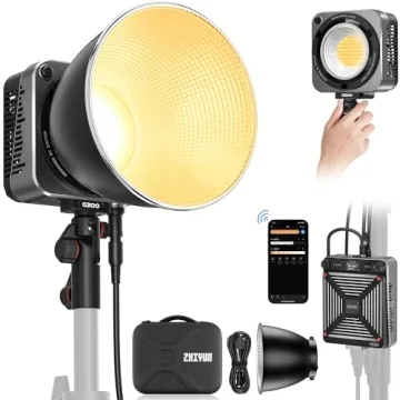 ZHIYUN Molus G200 200W COB Video Light and Softbox