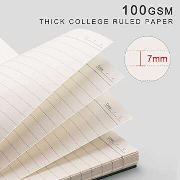 AHGXG A5 Spiral Notebooks 4 Pack for Stylish Organization