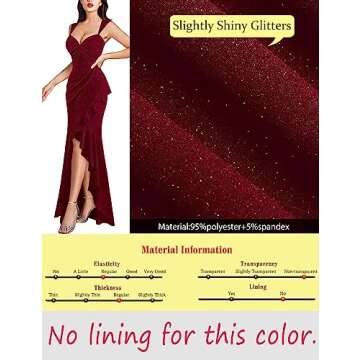 VFSHOW Womens Sexy Sweetheart Neckline Backless Ruched Ruffle Slit Formal Prom Evening Maxi Long Dress 2023 Glitter Sparkly Twist Front Gown (Dark Red, XX-Large) 10541AV BUR XXL