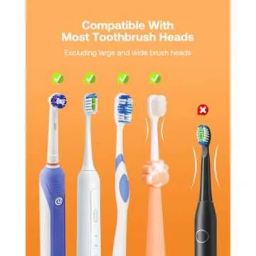 Bitvae Toothbrush Cleaner & Toothbrush Holder, Cleaning and Air Drying, LED Smart Screen, Rechargeable Wall Mount Toothbrush Holder for Bathrooms