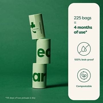 Earth Rated Compostable Dog Poop Bags - 225 Count