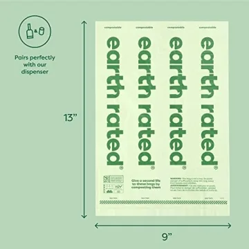 Earth Rated Compostable Dog Poop Bags - 225 Count