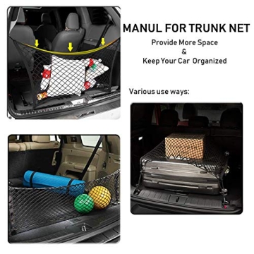 Heavy Duty Cargo Net Organizer for SUV, Truck & Car