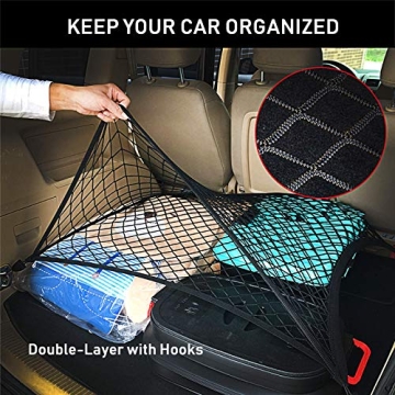 Heavy Duty Cargo Net Organizer for SUV, Truck & Car