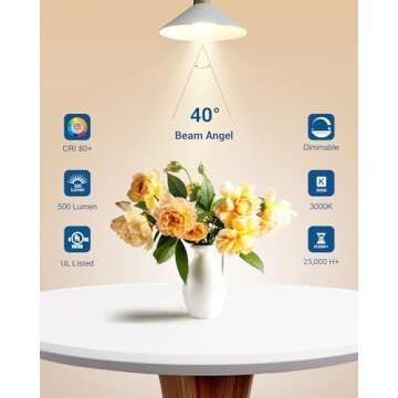 DEWENWILS 10-Pack GU10 LED Bulb Dimmable, 3000K Warm White GU10 Bulb Replacement for Track Lighting,...