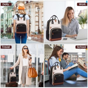 LOVEVOOK Women's Laptop Backpack - Stylish & Functional