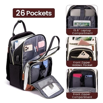 LOVEVOOK Women's Laptop Backpack - Stylish & Functional
