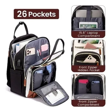 LOVEVOOK Women's Laptop Backpack - Stylish & Functional
