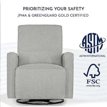 Evolur Holland Plush Glider | Eco-Friendly & Stylish