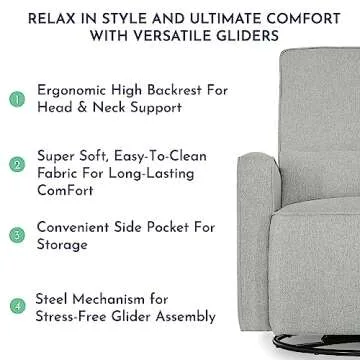 Evolur Holland Plush Glider | Eco-Friendly & Stylish
