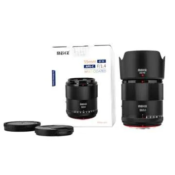 Meike 55mm F1.4 Standard Aperture APS-C Frame STM Auto Focus Fixed Prime Portrait Lenses for Sony E Mount Mirrorless Cameras ZV-E10 ZVE10 II A6600 A6400 A5000 A5100 A6000 A6100 A6300 A6500 A6700