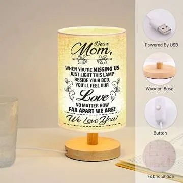 WSYEAR Personalized Mother's Day Lamp for Mom Gifts