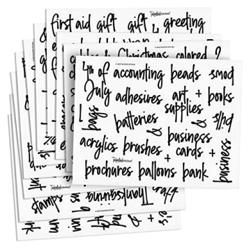 Talented Kitchen 212 Office and Craft Labels, Preprinted Water Resistant Stickers for School Classroom and Home Organization