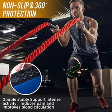 Knee Brace with Stabilizers for Pain Relief and Support