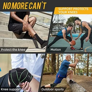 Knee Brace with Stabilizers for Pain Relief and Support