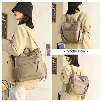 ZOCILOR Women's Fashion Backpack Purse - Stylish and Versatile