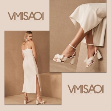 Stylish VIMISAOI Womens High Block Chunky Heel Sandals