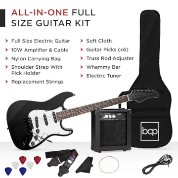 39inch Beginner Electric Guitar Kit with Amp & Case
