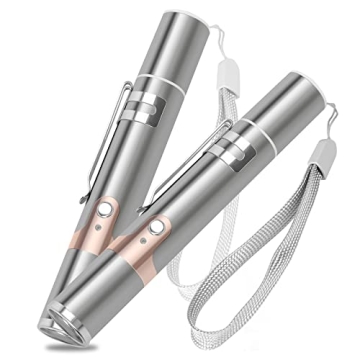 TBTeek Cat Toys for Indoor Cats, 2 Pieces, Rechargeable, 7 Adjustable Patterns, Interactive Kitten P...