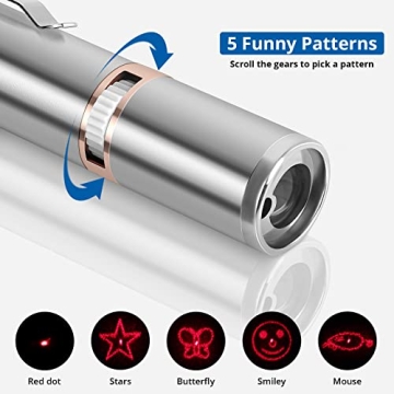 Rechargeable Cat Toys with Adjustable Laser Patterns