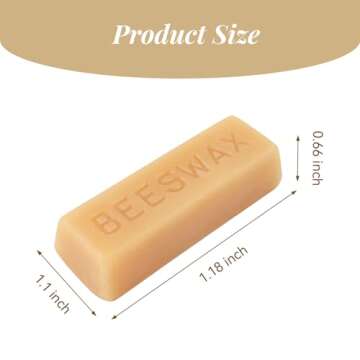 Lineco 1 oz Genuine Beeswax Block - Ideal for Sewing, Quilting & Bookbinding