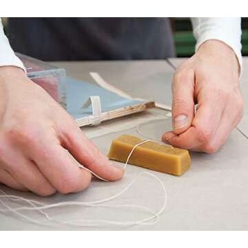 Lineco Beeswax Block for Easy Sewing and Bookbinding