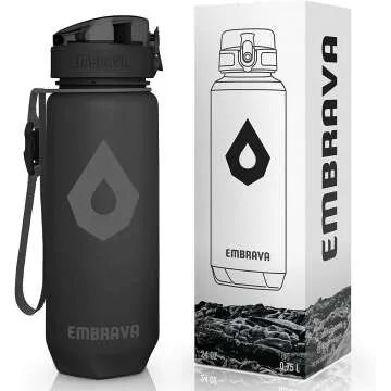 Embrava 24oz Water Bottle with Time Markers