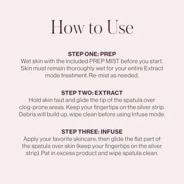 DERMAFLASH DERMAPORE+ Skin Care Device, Ultrasonic 2-in-1 Pore Extractor and Skincare Infuser, Blush