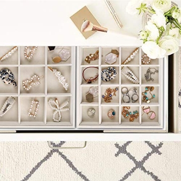 Elegant Velvet Jewelry Organizer Set of 3 for All Jewelry