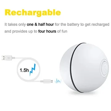 YOFUN Smart Interactive Cat Toy - Self Rotating USB Ball