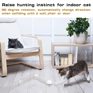 YOFUN Smart Interactive Cat Toy - Self Rotating USB Ball