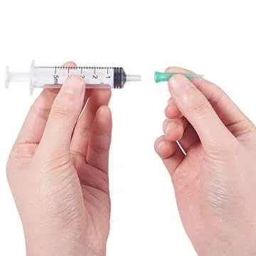 Auniwaig 120PCS Plastic Tapered Pinhead 25 Gauge TT Adhesive Dispensing Tip 1.6mm Tip ID Smoothflow Tapered Tips Dispensing Needle Tips Accessory Parts for Glue Epoxy Dispensing