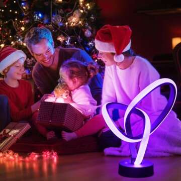 Vocevos LED Modern Table Lamps - RGB Colors, Dimmable, Touch Control