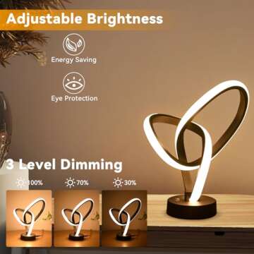 Vocevos LED Modern RGB Table Lamp with Touch Control