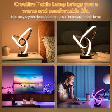 Vocevos LED Modern RGB Table Lamp with Touch Control