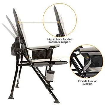 Adjustable Oversized Folding Chair for Outdoor Comfort