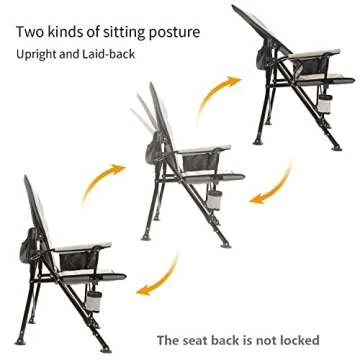 Adjustable Oversized Folding Chair for Outdoor Comfort
