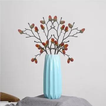 BEIJIALY Christmas Artificial Acorn Picks for Holiday Decor