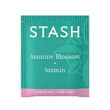 Stash Tea Jasmine Blossom Green Tea, Box of 100 Gourmet Tea Bags