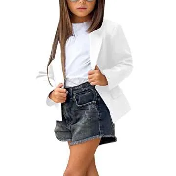 Chic Girls Blazer Jacket - Stylish & Comfortable for Ages 9-10