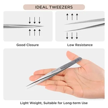 BEYELIAN Professional Eyelash Extension Tweezers for Lash Artists