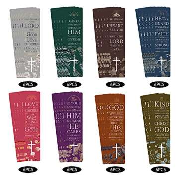 ANZON MORIES 48 Scripture Bookmarks - Inspirational Gift