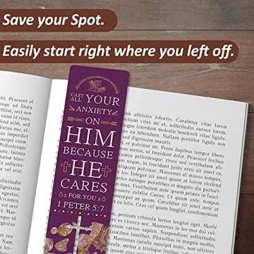 ANZON MORIES 48 Scripture Bookmarks - Inspirational Gift